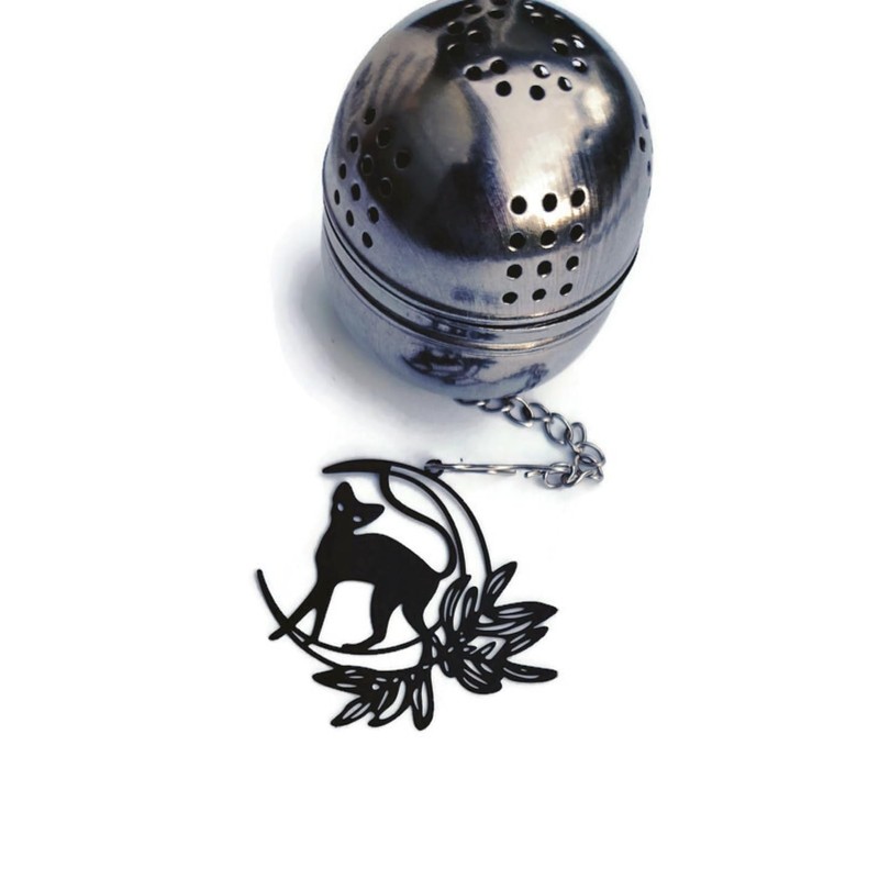 Black Cat Tea Infuser Mesh Ball for Tea Brewing in
