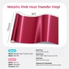 Likcut Metallic Pink Heat Transfer Vinyl HTV, 12" x 6ft