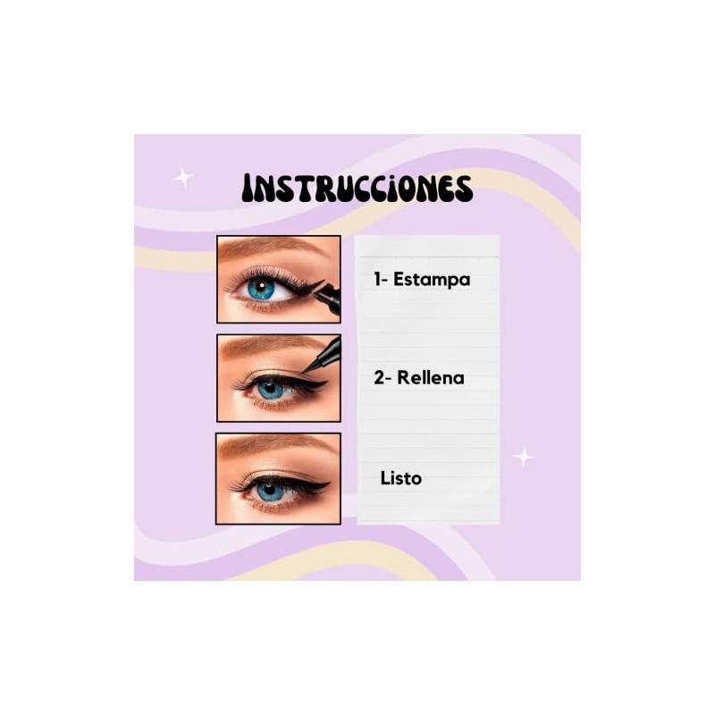 Calmind Kit 2 Delineadores de Ojos con Sellos Cat Eye