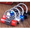 Robust 4-Digit Combination Padlock - Wide Shackle Safety Lock -