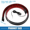 X AUTOHAUX Car Spoiler with Red LED Light 47.2"/1.2m Carbon