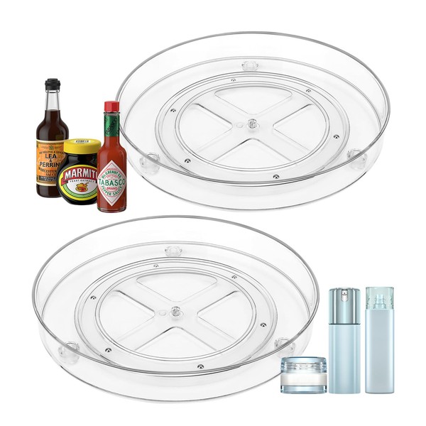 PHMING Set of 2 Rotating Spice Rack, 23.5 cm Turntable