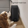 Cesun Small Bathroom Trash Can with Lid Soft Close, Step