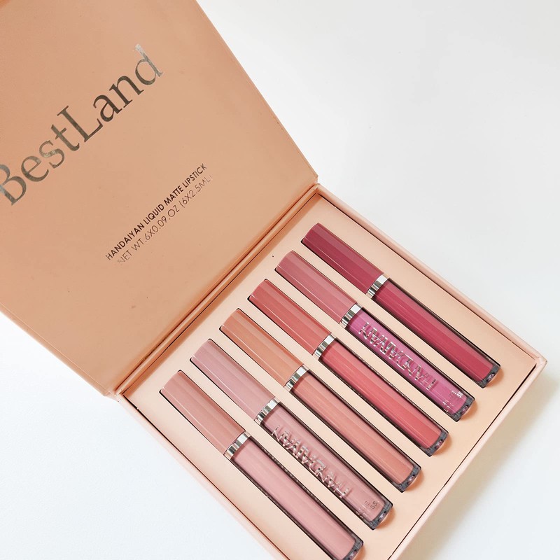 6Pcs Matte Liquid Lipstick Makeup Set, Matte liquid Long-Lasting Wear