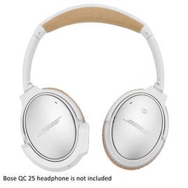 YOCOWOCO Upgraded aptX Wireless Bluetooth Adapter for Bose QuietComfort QC 25 with Mic/Volume Control, White