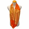 Orange Sequin Lightweight Infinity Scarf