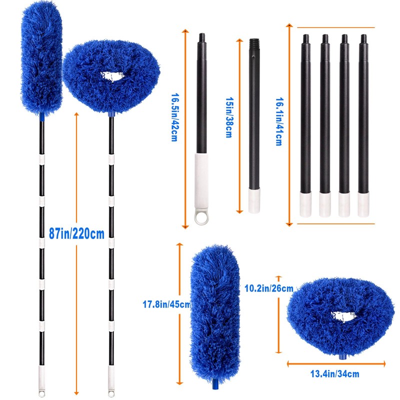Ceiling Fan Cleaner Duster with Extra Long and Thick Extension