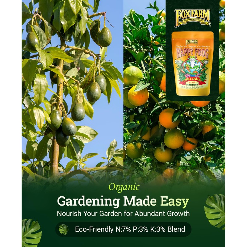 FoxFarm Happy Frog Citrus & Avocado Fertilizer – Formula for