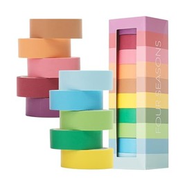 Mr. Pen - Juego de cinta Washi, 10 rollos, 5.5 yardas/rollo, cinta Washi para álbumes de recortes, artes, manualidades, diarios y planificadores, cuatro estaciones