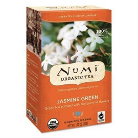 Numi Tea Jasmine Green Tea - Medium Caffeine - 18 Bags