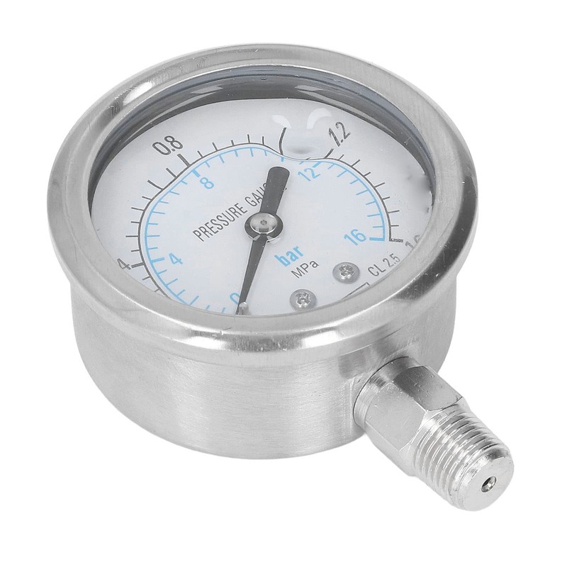 Pressure Gauge, Glycerine Filled Pressure Gauge, Bar MPa Double Division,