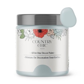 Country Chic All-in-One Chalk Paint for Furniture, Cabinets, Home Decor, Eco-Friendly, Matte Finish, Built-In Primer & Top Coat for Wood, Metal - Belle of the Ball (Light Blue) - 8 oz (237 ml)