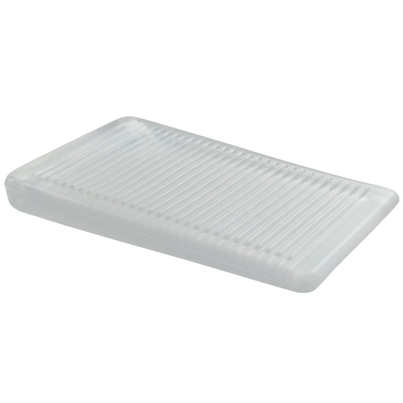 Merriway BH07089 (10 Pcs) Clear Furniture Window Soft Ridged Stackable