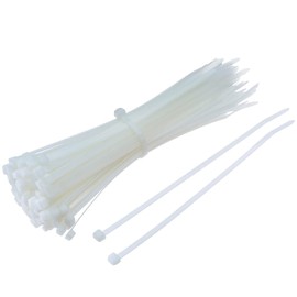 MagiGrip Kabelbinder, Nylon, 200 x 2,5 mm, Weiß, 100 Stück