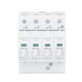 Surge Protective Arrester Device Pa66 Low Voltage House Surges Protector 4P 40KA 230 400V