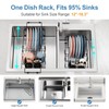 iSPECLE Sink Dish Drying Rack, Capacity Expandable Over Sink Dish