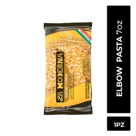 LA MODERNA, Elbow Codos Pasta, 7 oz (Pack of 1) | Enriched Durum Wheat Semolina | Kosher, Non-GMO, Iron and Vitamin-Fortified | Perfect for Soups, Salads, Macaroni and Pasta Dishes