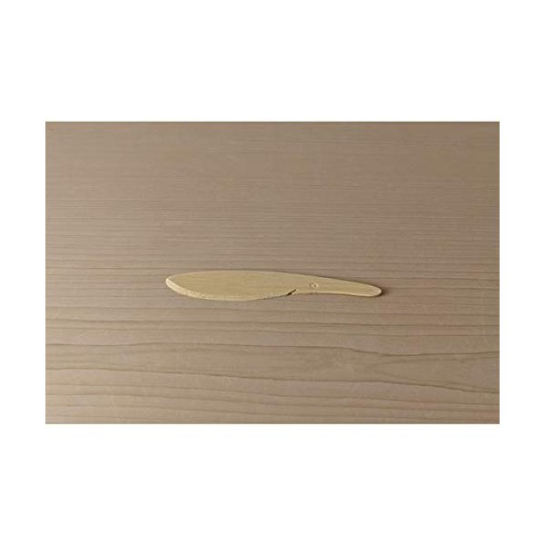 WASARA 12 Bamboo Knives, 6.5 x 1.2 x 0.08 inches (16.5 x 3 x 0.2 cm), Wasara Disposable Knives