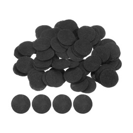 sourcing map 300pcs Round Felt Circles, 20mm 3/4" Pre Cut Craft Pads Non-Woven Mini Felt Fabric Circle for DIY Sewing Handcraft Cutting Projects Craft Finishing, Black