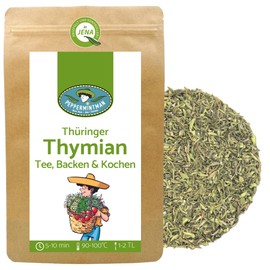 Thüringer Thyme Ruined 500 g - Tea & Spice - Oil Rich & Highly Aromatic Thyme Tea - German Cultivation - Peppermintman