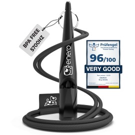 ENERO Dog Training Whistle with Lanyard - Dog Whistle with Loud, Clear Tone & Long-Range Sound - Perfect Long-Distance Recall Whistle for Most Breeds - Standardized frequency
