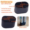 Simpracon Oval Chair Leg Caps with Felt Small Chair Leg