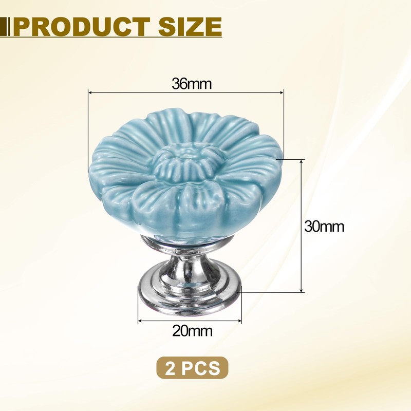sourcing map 2pcs Toilet Button Pusher, Toilet Tank Button, Crystal