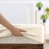 SSW HOMES Double Fitted Sheet Cream - Deep Pocket 12