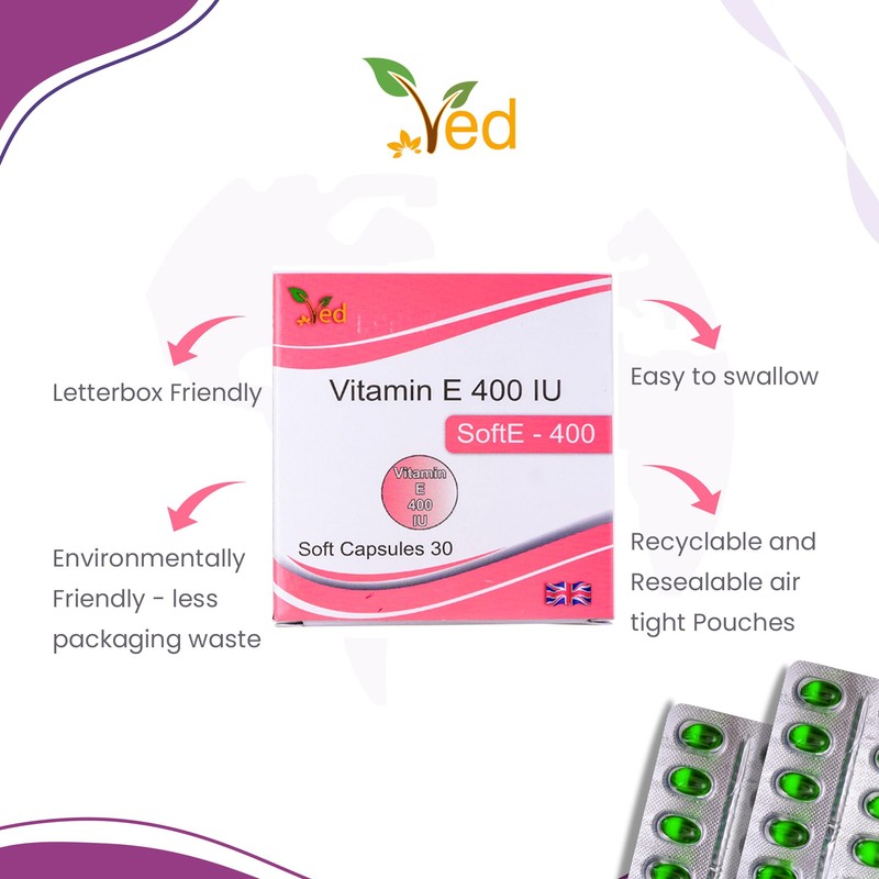 VED Vitamin-E 400 IE SOFTGEL-Kapsel (15X2)