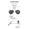 Optic Nerve, Estrada, Unisex Sunglasses - Polarized Grey with Silver
