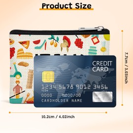 Best Travel Gifts for Women Pocket Cosmetic Bag Travel Essentials Accessories Taly Lovers Gift for Women Traveller Friends Daughter Coin Purses Italian Theme Gifts Bachelorette Party Mini Storage Bag