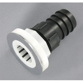 Replacement Boat Parts Sink Drain w/Chrome Flange & Basket, 1-1/2" Hose Barb