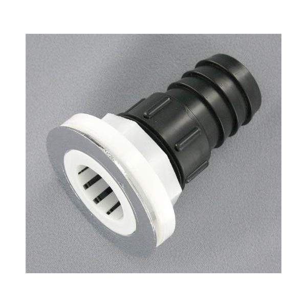 Replacement Boat Parts Sink Drain w/Chrome Flange & Basket, 1-1/2"