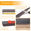 Floor Rubber Transition Strip Self Adhesive Carpet to Tile Transition