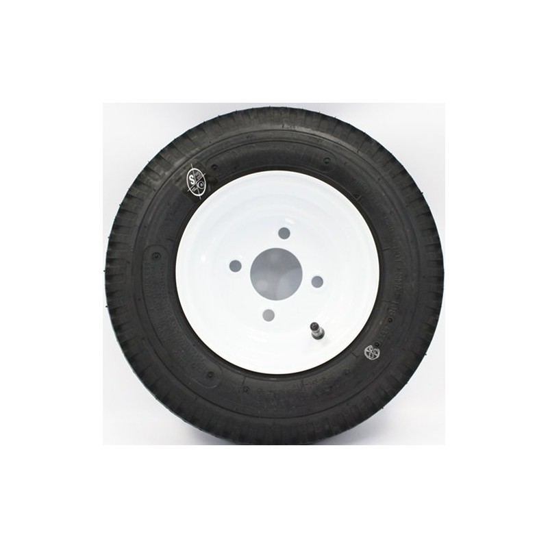 R104BT8X BT8 Spindle, 4-4" Bolt Circle Trailer Hub, & 8"