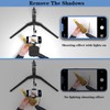 Overhead Phone Mount with LED Light, Phone Stand for Recording,