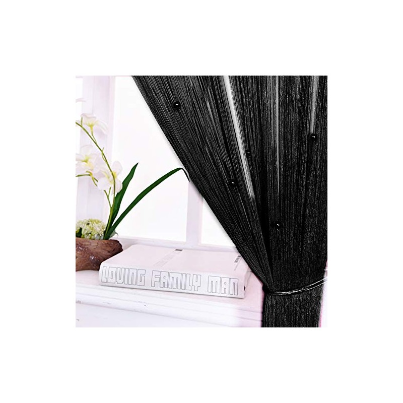 HSYLYM String Curtains Spaghetti Door Beads Light Weight Colourful Dense