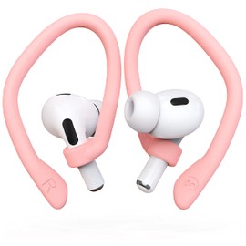 DamonLight Ear Hooks 2 Pairs for AirPods Pro 2 & 1, AirPods 4 & 3, Anti-Slip Comfortable Fit, Ergonomic Design, Accessories (Large, Pink)