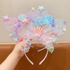 GEOOT Cute 3D Mouse Headbands,Girls Plastic Headbands for Non-slip Transparent
