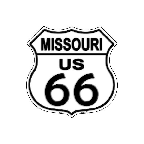 Smart Blonde Missouri Route 66 Highway Shield Metal Sign HS-105