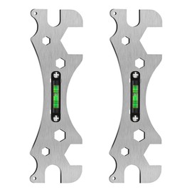 POFET 2 Pieces Bathroom Key Shower Key Tool Self Levelling Curved Angle Wrench Multifunctional Angle Wrench with for 8/10/12/23/24mm Hex Screws