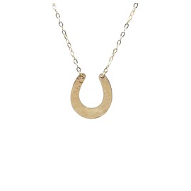 JENNYandJUDE Hammered Horseshoe Gold Fill Necklace also in Silver and Rose Gold Fill