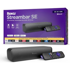 Roku Streambar SE 2-in-1 TV Soundbar with Built-in 4K/HD/HDR Streaming