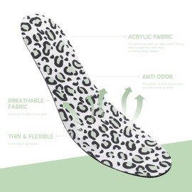 LMHCISO Insole Socks for Men Thin Insoles for Men Barefoot Insoles Women's No Show Socks Sockless Shoe Liners for Women White Shoe Insert Anti Odor