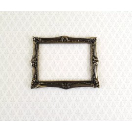 Unbranded Dollhouse Miniature Picture Frame Metal Antique Bronze for Paintings 1:12 Scale