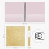 EYROZILL 3 Ring Binders 1 Inch Round Rings Binder Gold