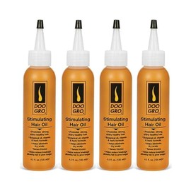 Doo Gro Stimulating Growth Oil, 4.5 fl oz (Pack of 4) - Moisturizes dry scalp, Lightweight, non-greasy formula for daily use