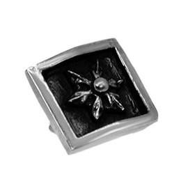 STERLING SILVER 925 AMTHGPS-051 Single Ear Sterling Silver 925 Earrings Studded Rock Gothic Men's Women's CH Cross Cross Silver, Sterling Silver