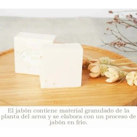 Jabón Facial y Corporal Bioaqua Leche de Arroz Antimanchas e Hidratante                                                                               