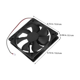 ULTECHNOVO 2pcs Computer Case Fan with Dual Ball Bearings Automatic Speed Control High Airflow Cooling for Servers Reliable Easy to Install Optimizes Cooling Efficiency